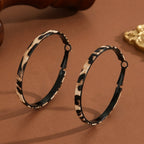 Bold Leopard Print Hoop Earrings — product detail