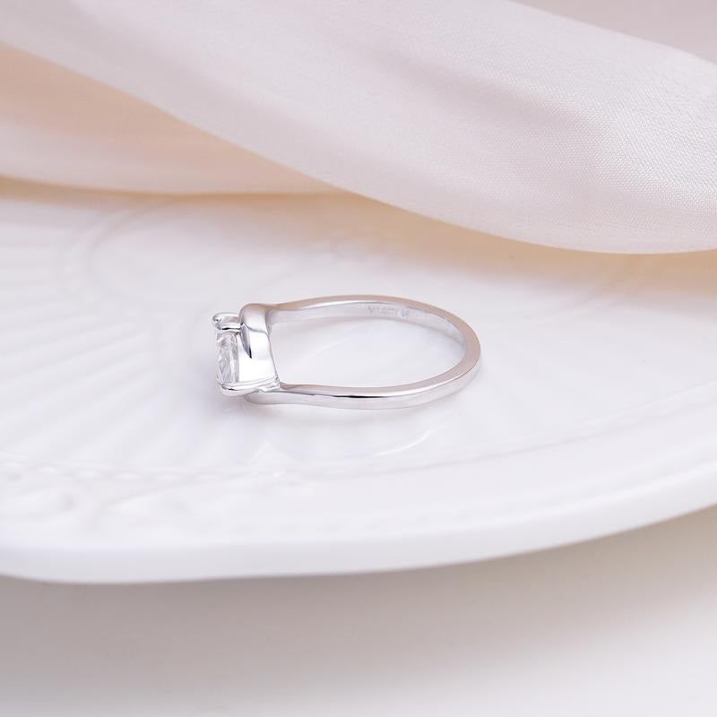 Marquise Cut Crossover Ring — product detail