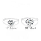 S925 1-2 Carat Moissanite Invisible Band Ring — product detail