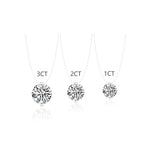 S925 1-3 Carat Moissanite Invisible Necklace — product detail