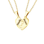 Personalised Family Heart Puzzle Necklace — product detail