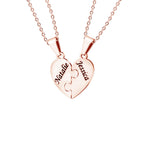 Personalised Family Heart Puzzle Necklace — product detail