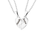 Personalised Family Heart Puzzle Necklace — product detail