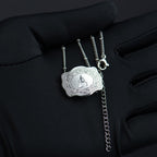 Dainty Belt Buckle Letter Initial Necklaces — product detail