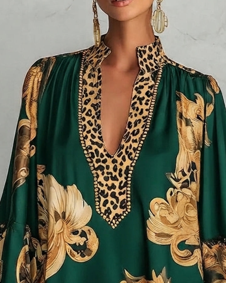CHARLOTTE AVALON | LEOPARD PRINT DRESS FOR WOMAN