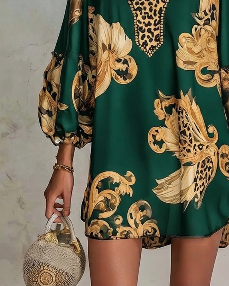 CHARLOTTE AVALON | LEOPARD PRINT DRESS FOR WOMAN