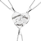 Personalised Family Heart Puzzle Necklace — product detail
