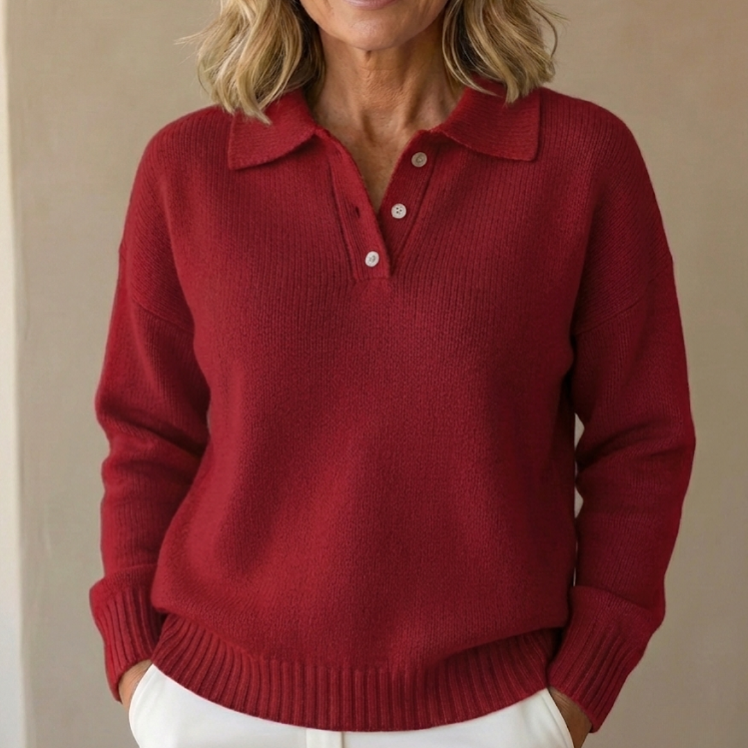 Olivia | Soft Knit Sweater with Collar