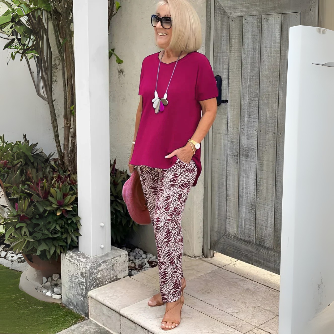 Allegra | Cotton-Blend Two-Piece Set – Effortless Polish, All-Day Comfort
