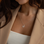 Dainty Heart Letter Initial Necklace — product detail