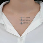 S925 1-3 Carat Moissanite Invisible Necklace — product detail