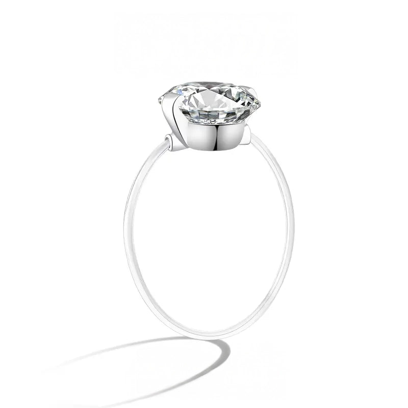 S925 1-2 Carat Moissanite Invisible Band Ring — product detail