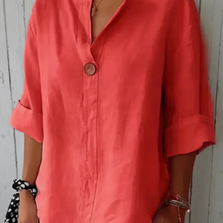 CHARLOTTE AVALON  | ZAMMA V-NECK TOP FOR WOMAN
