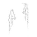 14k Triple Huggie Dangle Earrings Pair — product detail