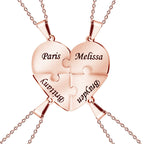 Personalised Family Heart Puzzle Necklace — product detail