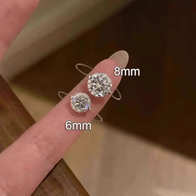 S925 1-2 Carat Moissanite Invisible Band Ring — product detail