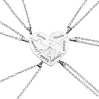Personalised Family Heart Puzzle Necklace — product detail