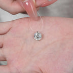 S925 1-3 Carat Moissanite Invisible Necklace — product detail