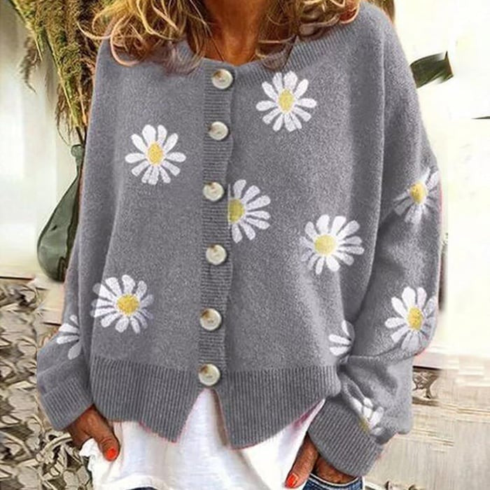 Angel™ | Cute Cardigan With Daisies