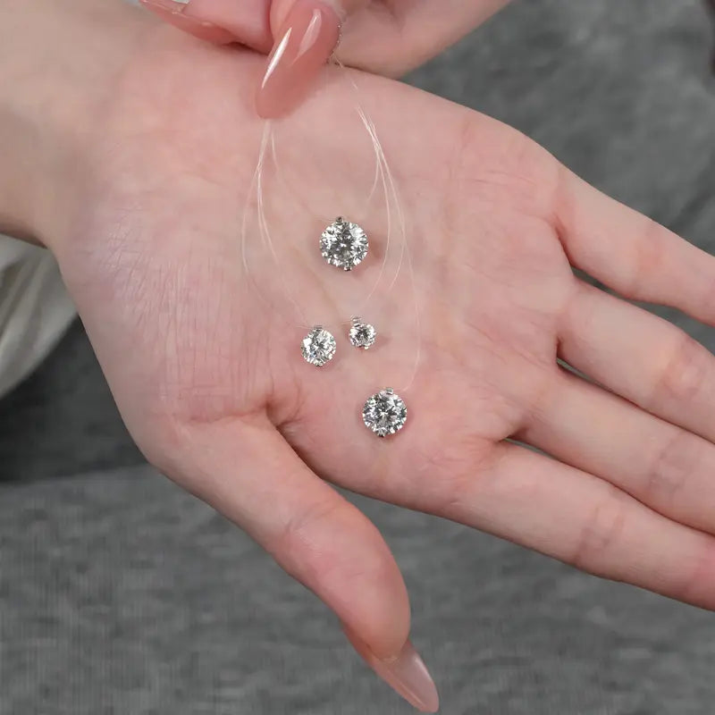 S925 1-3 Carat Moissanite Invisible Necklace — product detail