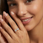 S925 Moissanite Feminine Bow Ring — product detail