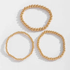 7pcs Gold Beaded Bracelet Stack — product detail
