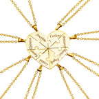 Personalised Family Heart Puzzle Necklace — product detail