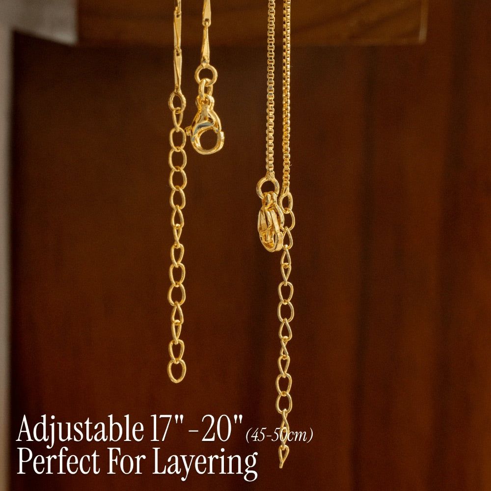 2pc 14k Sparkling Letter Initial Necklaces — product detail