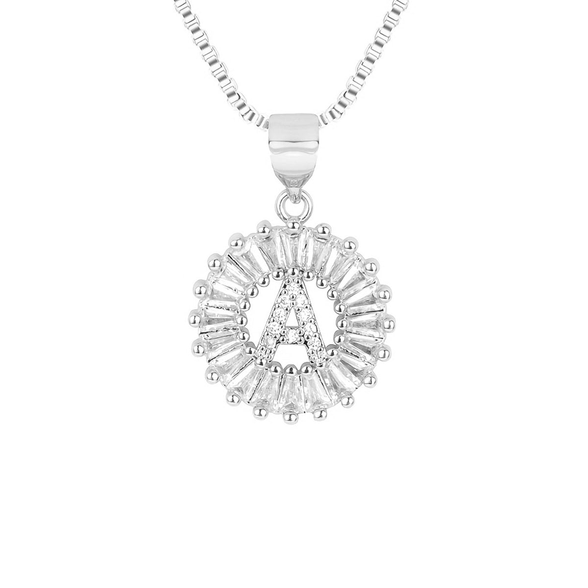 Circle Initial Necklace — product detail