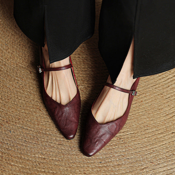 Envara Leather Mules