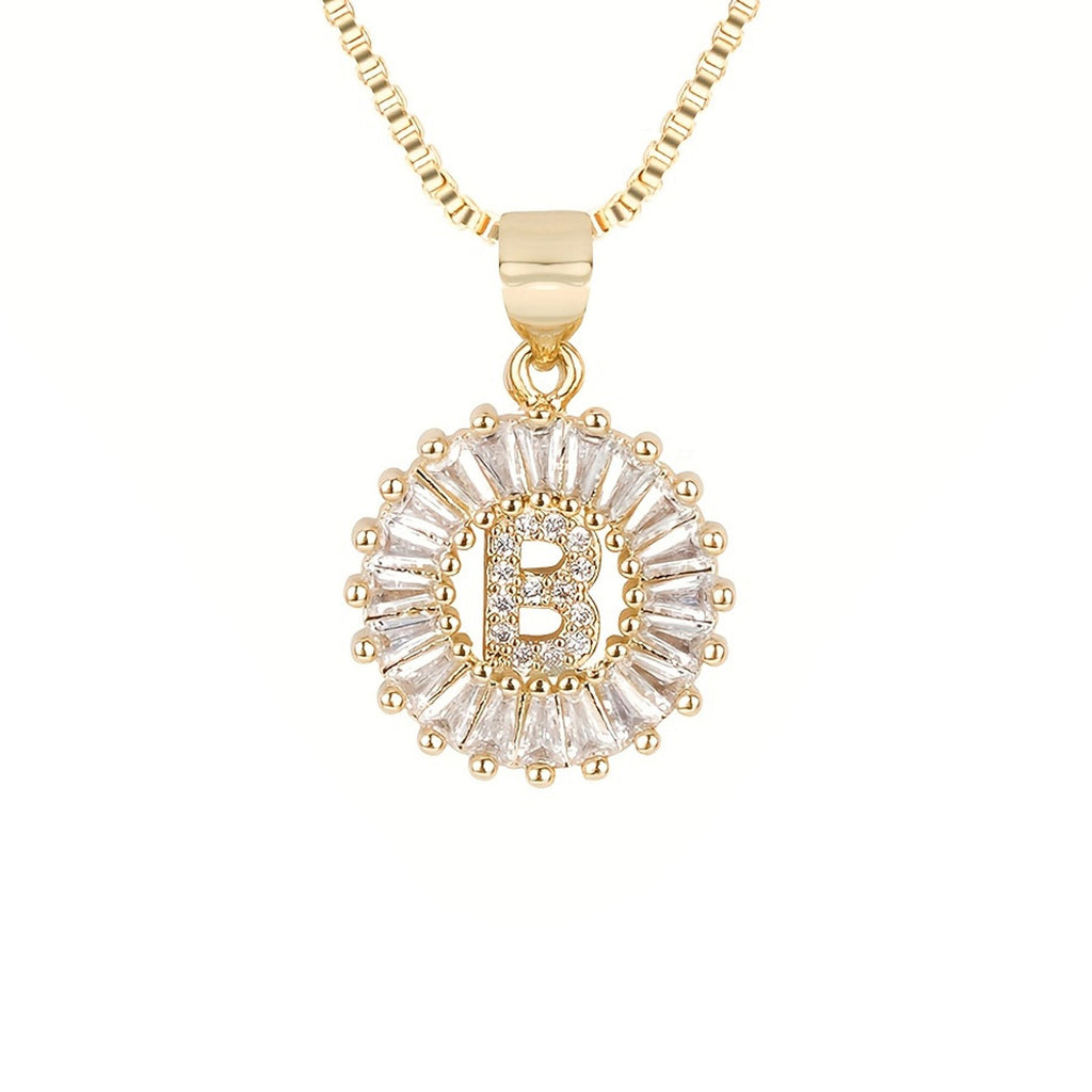 Circle Initial Necklace — product detail