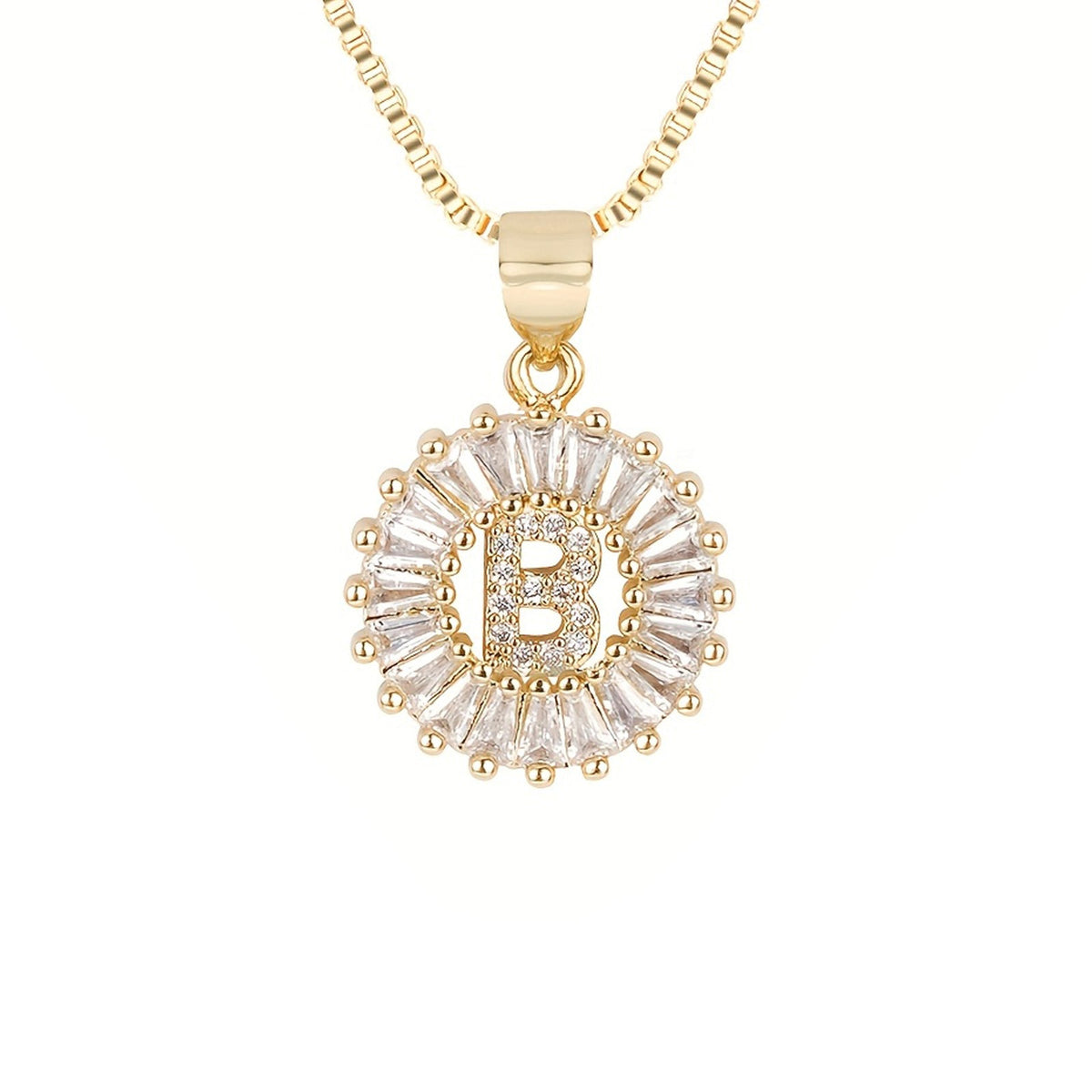 Circle Initial Necklace — product detail