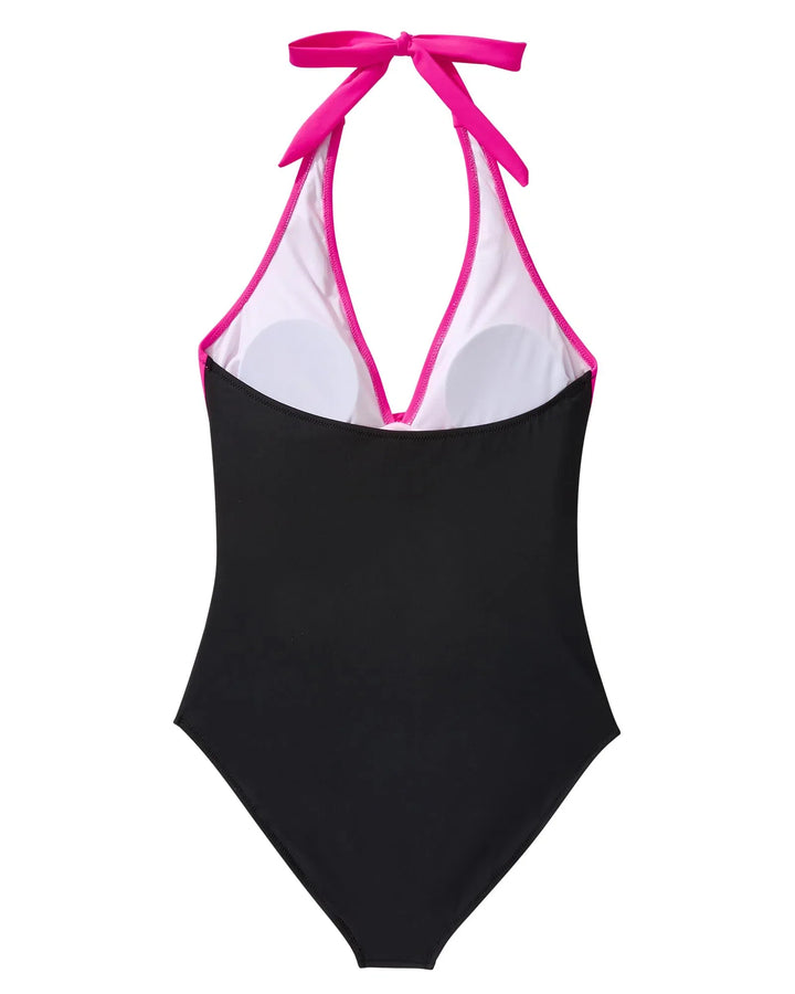CHARLOTTE AVALON | FLORAL HALTER SWIMSUIT FOR WOMAN