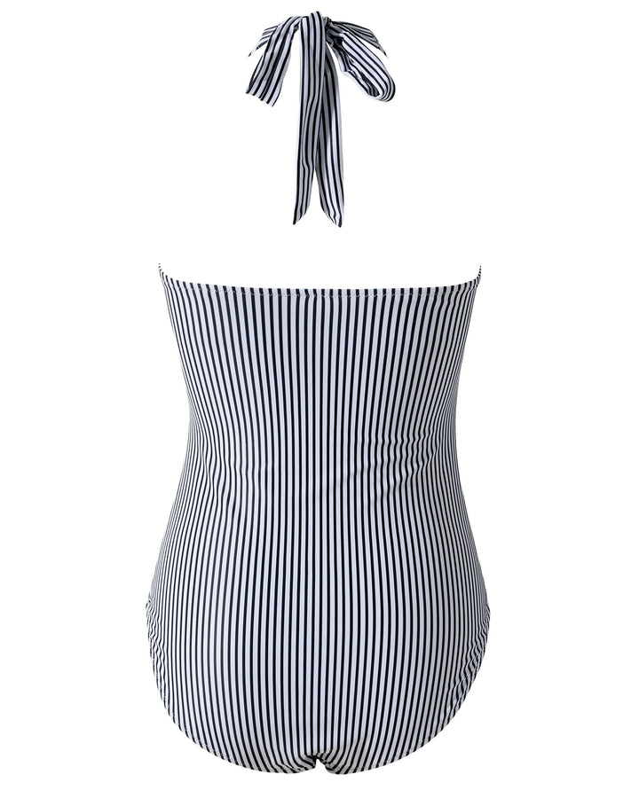 CHARLOTTE AVALON | FLORAL HALTER SWIMSUIT FOR WOMAN