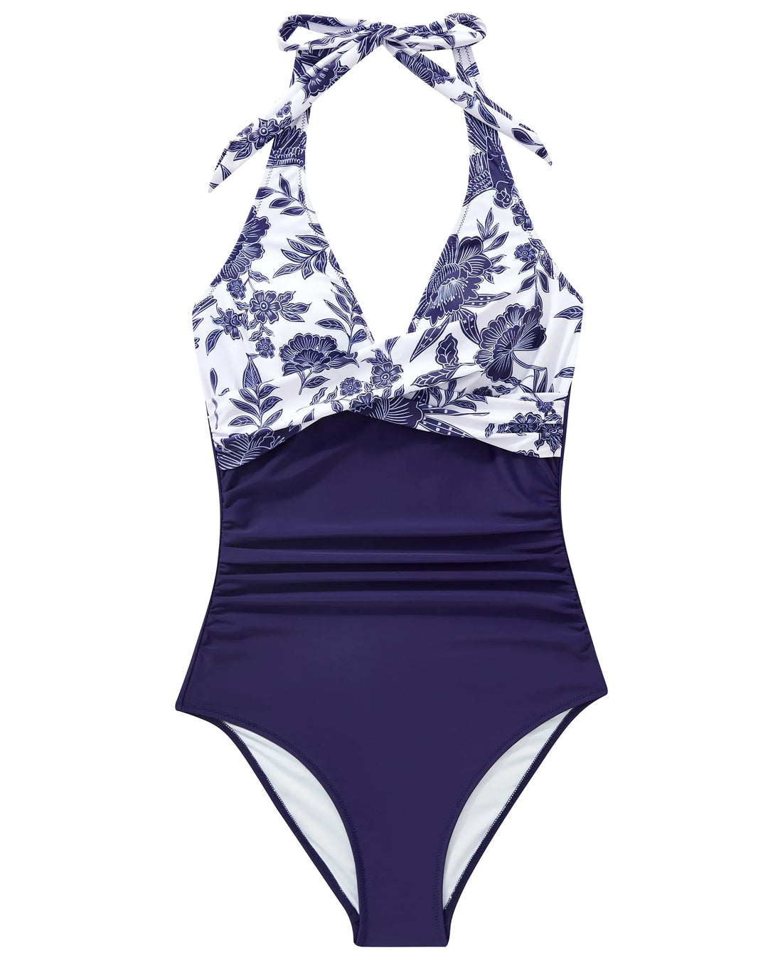 CHARLOTTE AVALON | FLORAL HALTER SWIMSUIT FOR WOMAN