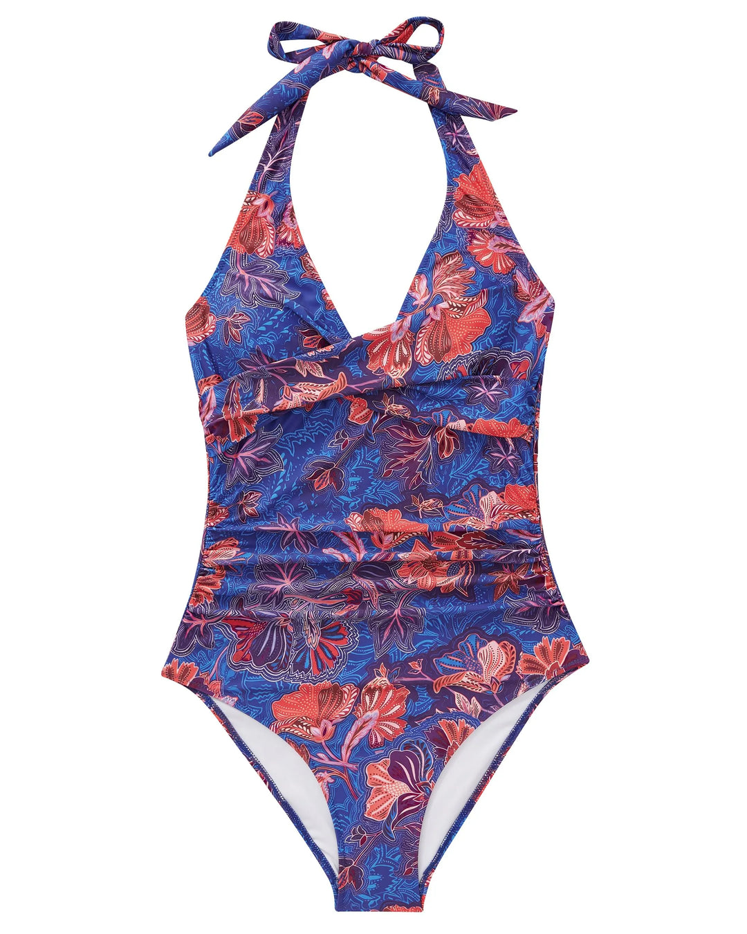 CHARLOTTE AVALON | FLORAL HALTER SWIMSUIT FOR WOMAN