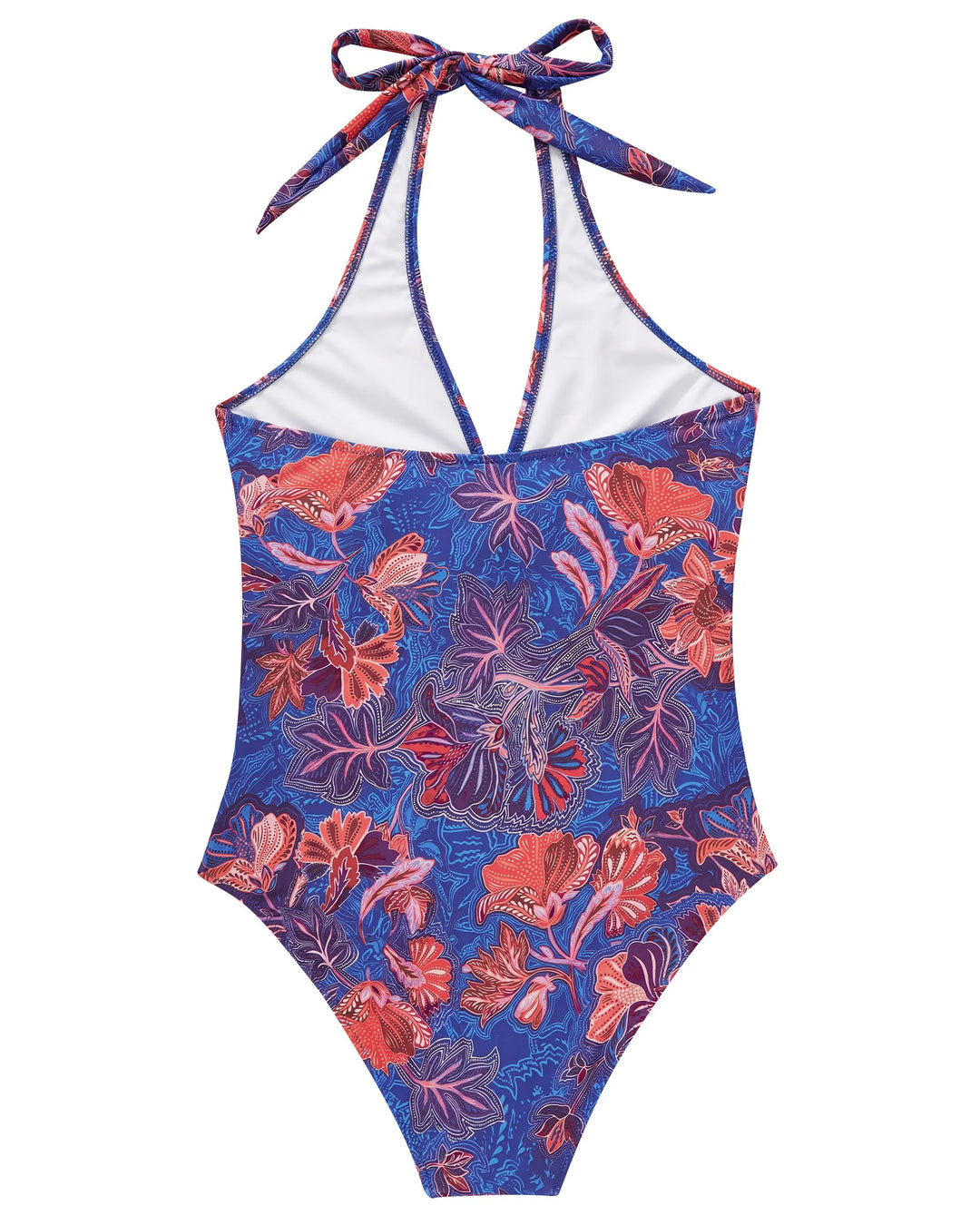 CHARLOTTE AVALON | FLORAL HALTER SWIMSUIT FOR WOMAN