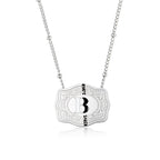 Dainty Belt Buckle Letter Initial Necklaces — product detail