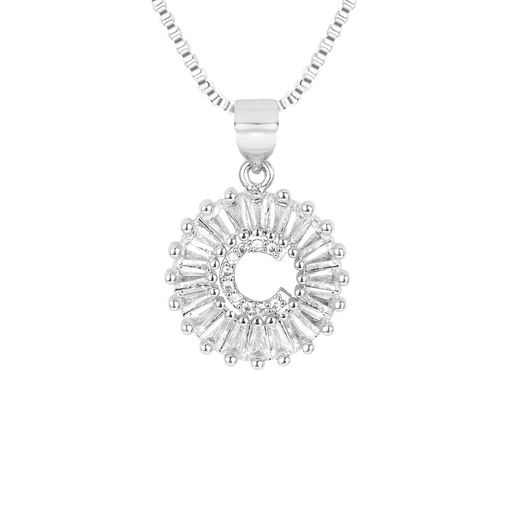 Circle Initial Necklace — product detail