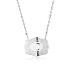 Dainty Belt Buckle Letter Initial Necklaces — product detail