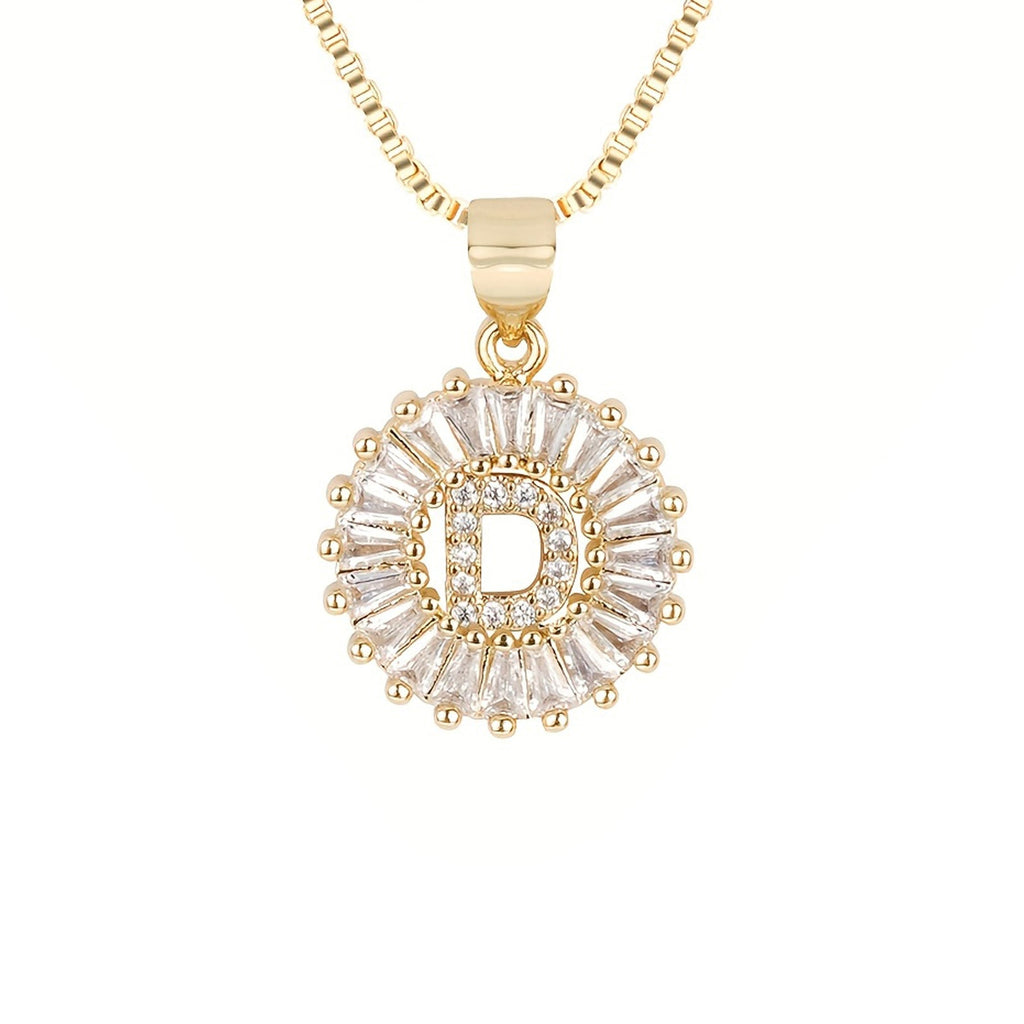 Circle Initial Necklace — product detail