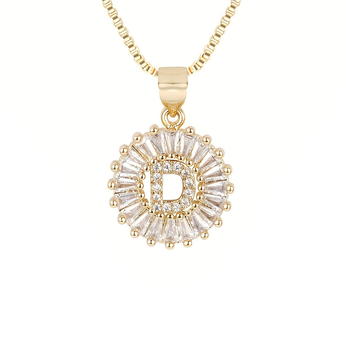 Circle Initial Necklace — product detail