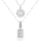 2pc 14k Sparkling Letter Initial Necklaces — product detail