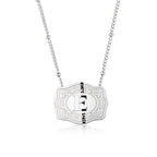 Dainty Belt Buckle Letter Initial Necklaces — product detail