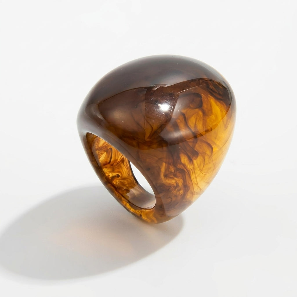 Chunky Oval Resin Ring — product detail