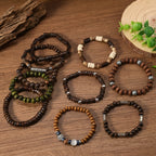 10pc Adjustable Boho Bracelet Variety Set — product detail