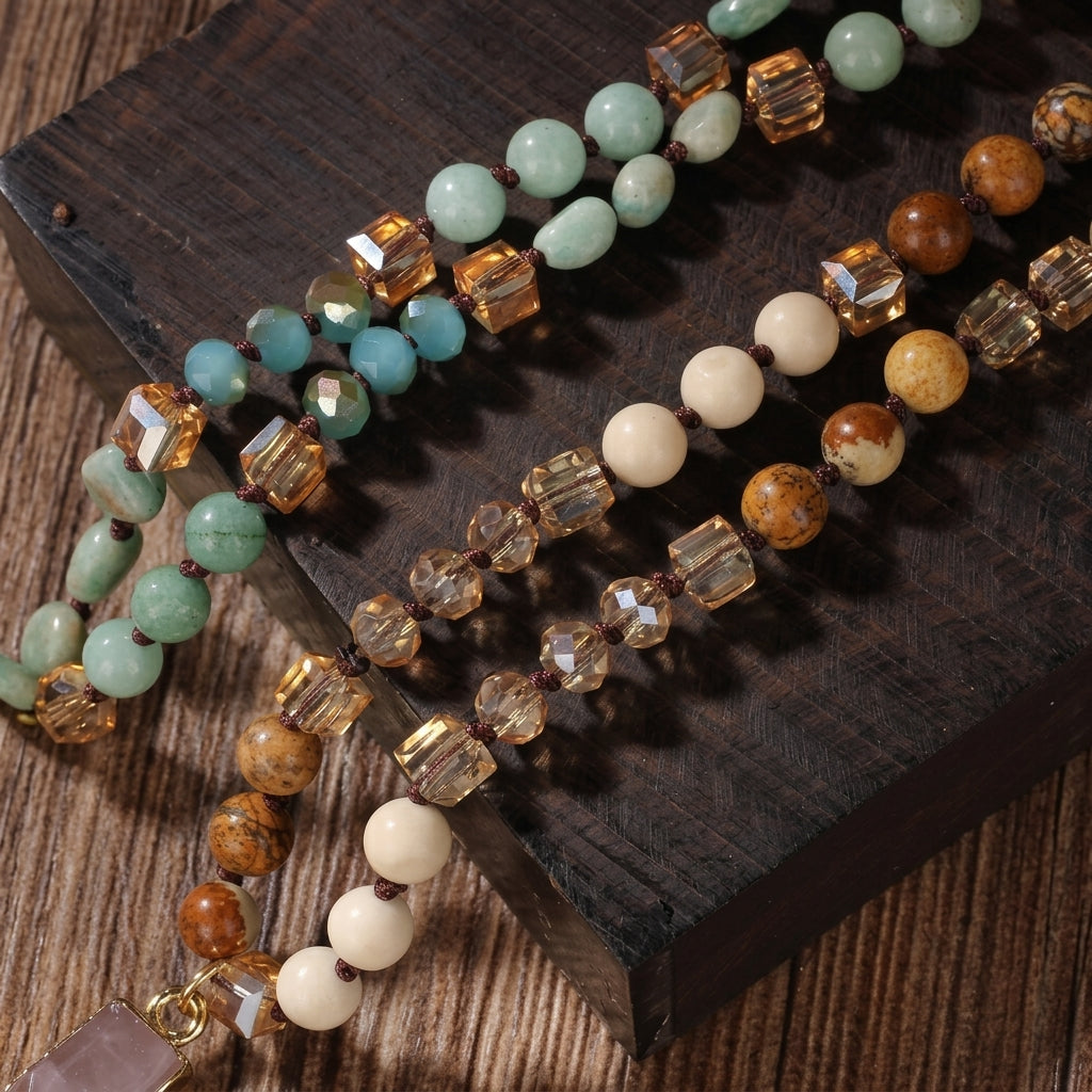 Crystal Tian Cross Necklace — product detail