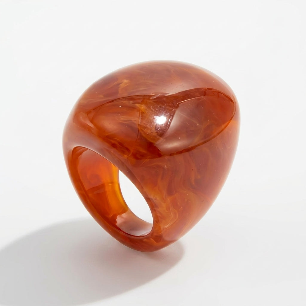 Chunky Oval Resin Ring — product detail