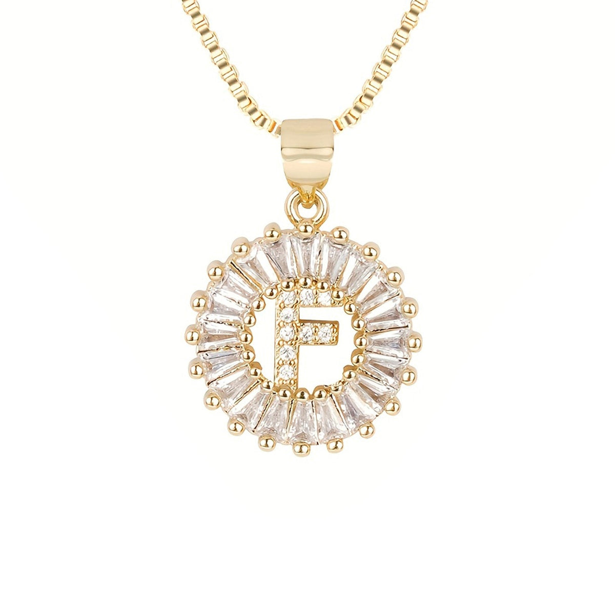 Circle Initial Necklace — product detail