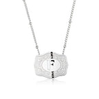 Dainty Belt Buckle Letter Initial Necklaces — product detail